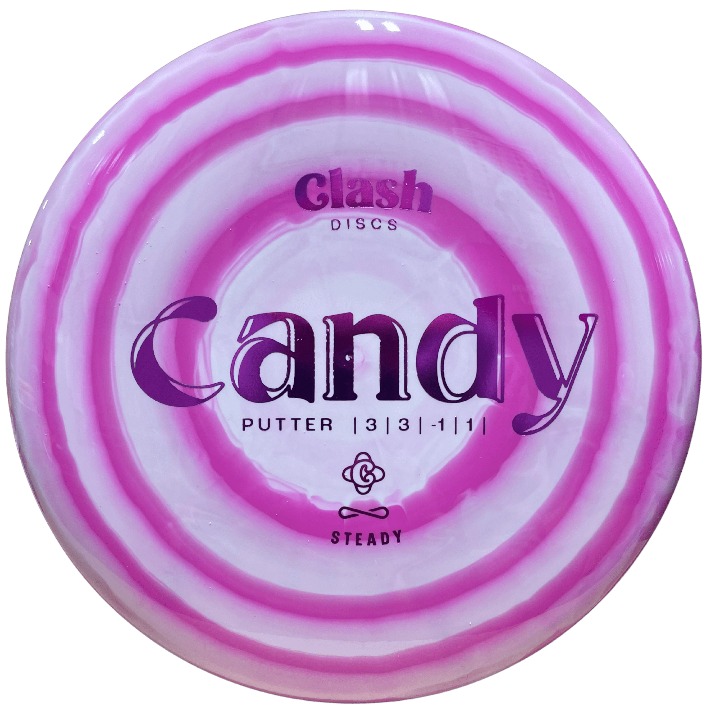 Purple Candy Steady Ring Disc Golf Putter